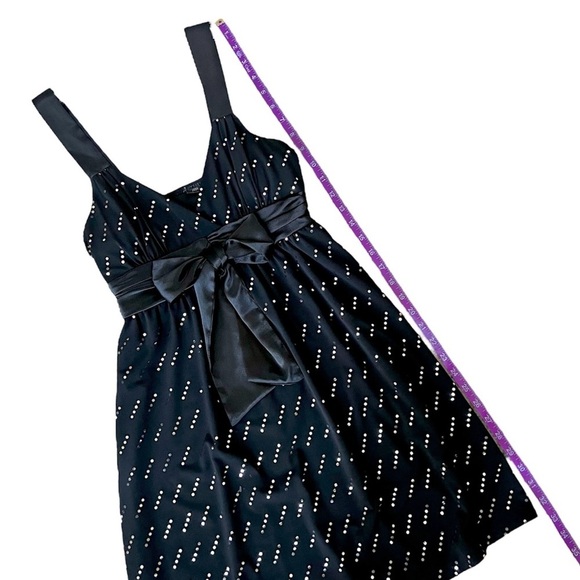 Jodi Kristopher Black & Silver NYE Cocktail Party Homecoming Mini Dress Size S - Picture 5 of 8